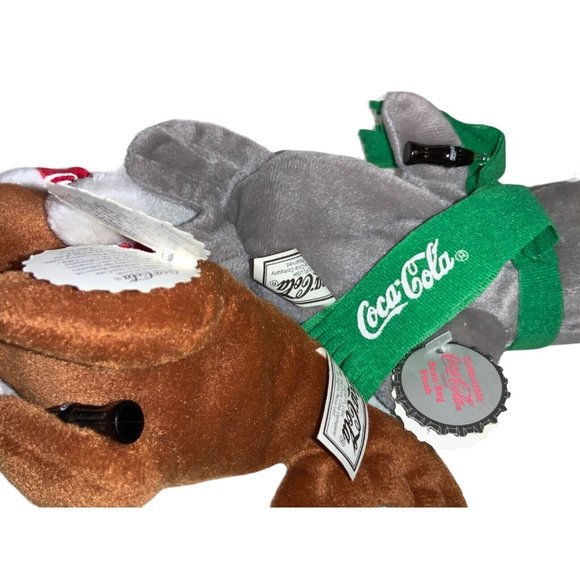Coca-Cola Bean Bag Plush Animals— Walrus & Seal  vintage 1998 - Picture 8 of 10